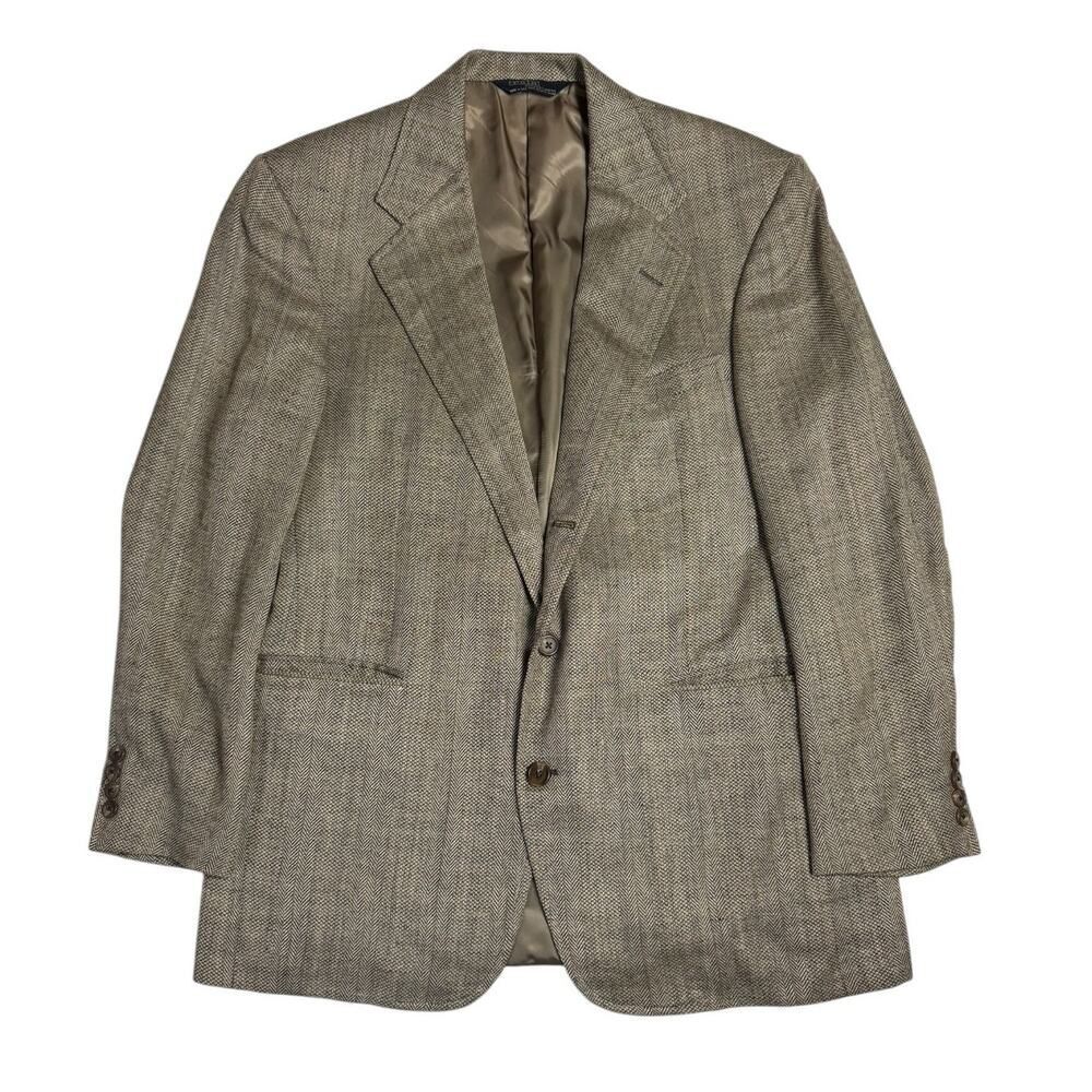 Polo Ralph Lauren Men's Tweed Blazer Sports Coat size 42R Herringbone VTG USA